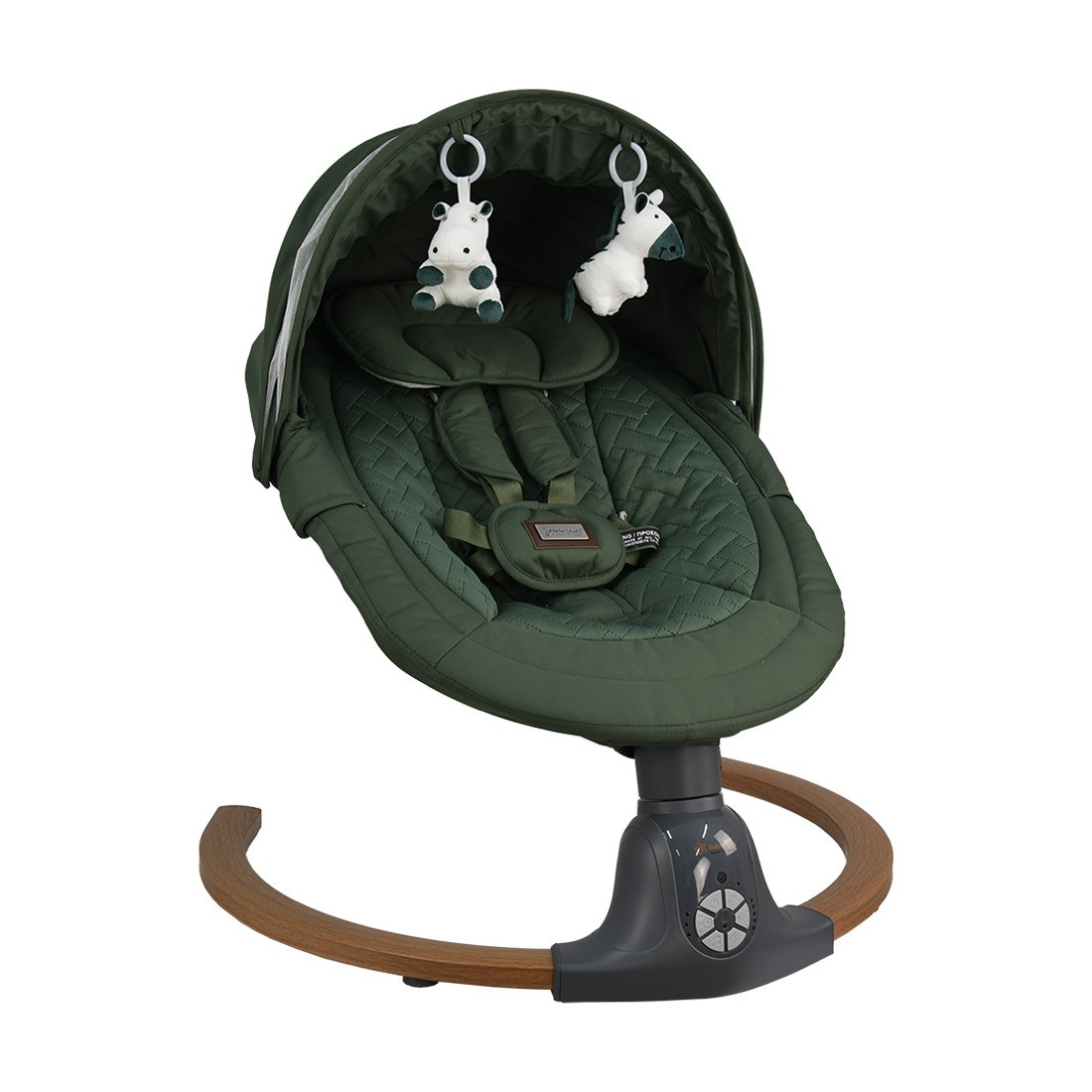 Φωτογραφία προϊόντος: Κούνια Ηλεκτρική Bebe Stars Fluffy Forest Green 257-176