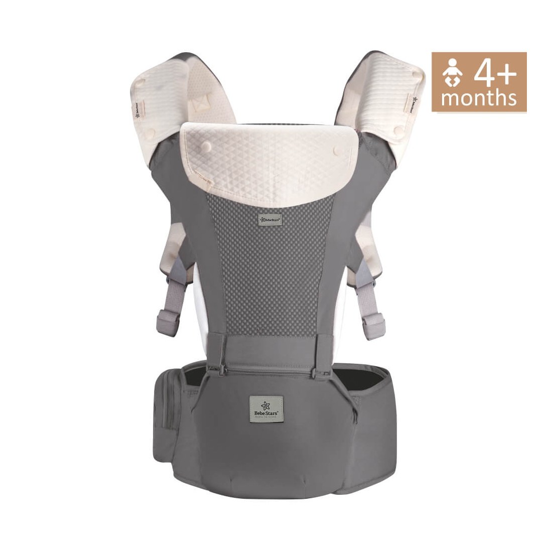 Φωτογραφία προϊόντος: Μάρσιπος Bebe Stars Hug Me Smoked Grey 225-186