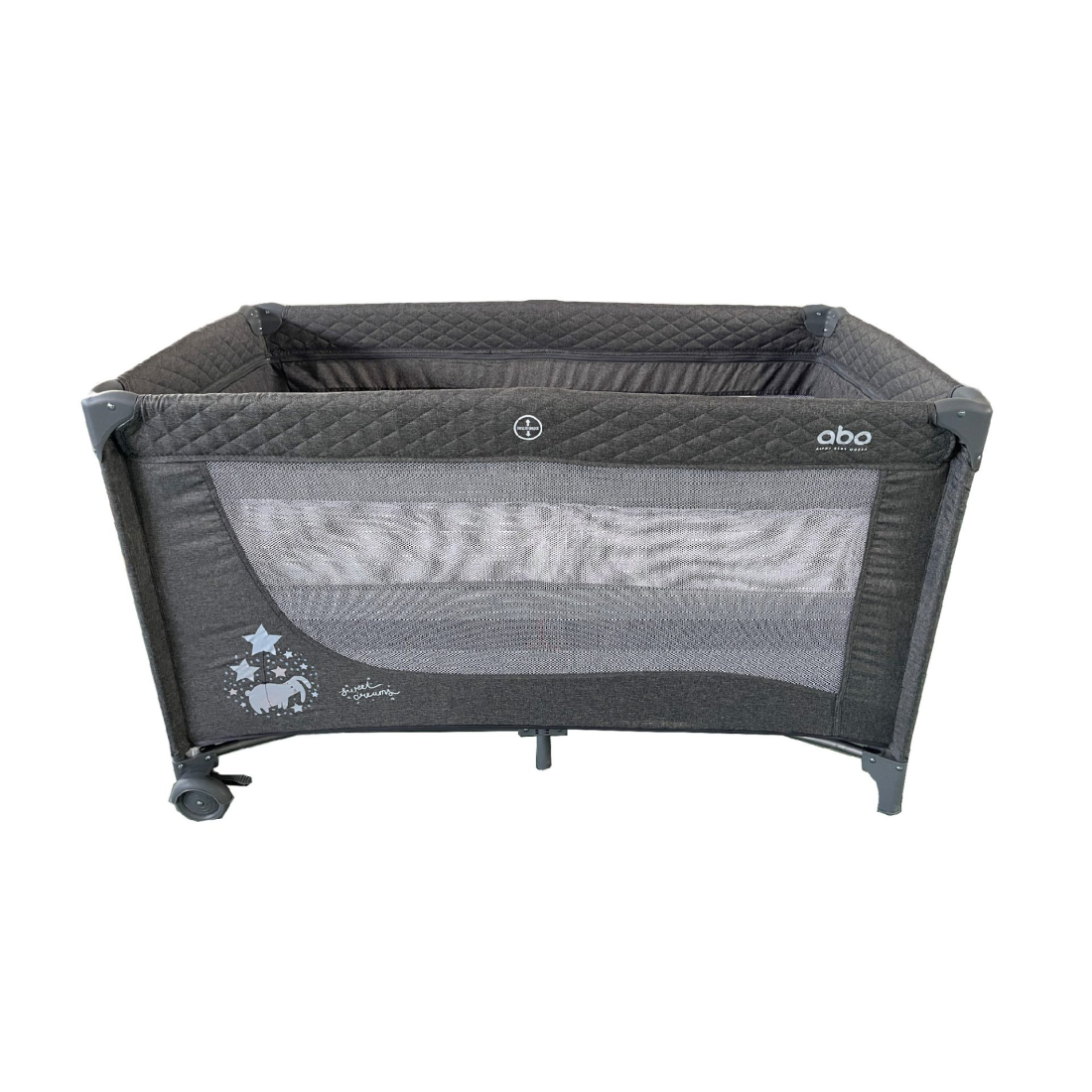 Φωτογραφία προϊόντος: abo ΑΒΟ Παρκοκρέβατο Αβο Γκρί 2 Θέσεων