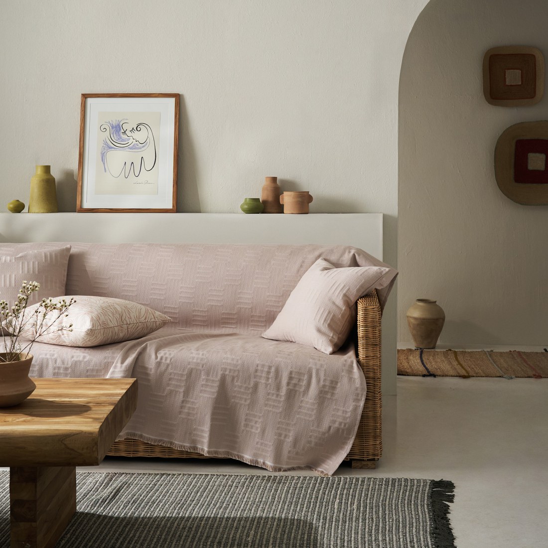 Φωτογραφία προϊόντος: Ριχτάρι Διθέσιου Gofis Home Calyra Warm Beige 20-07-654-2/21 180x250