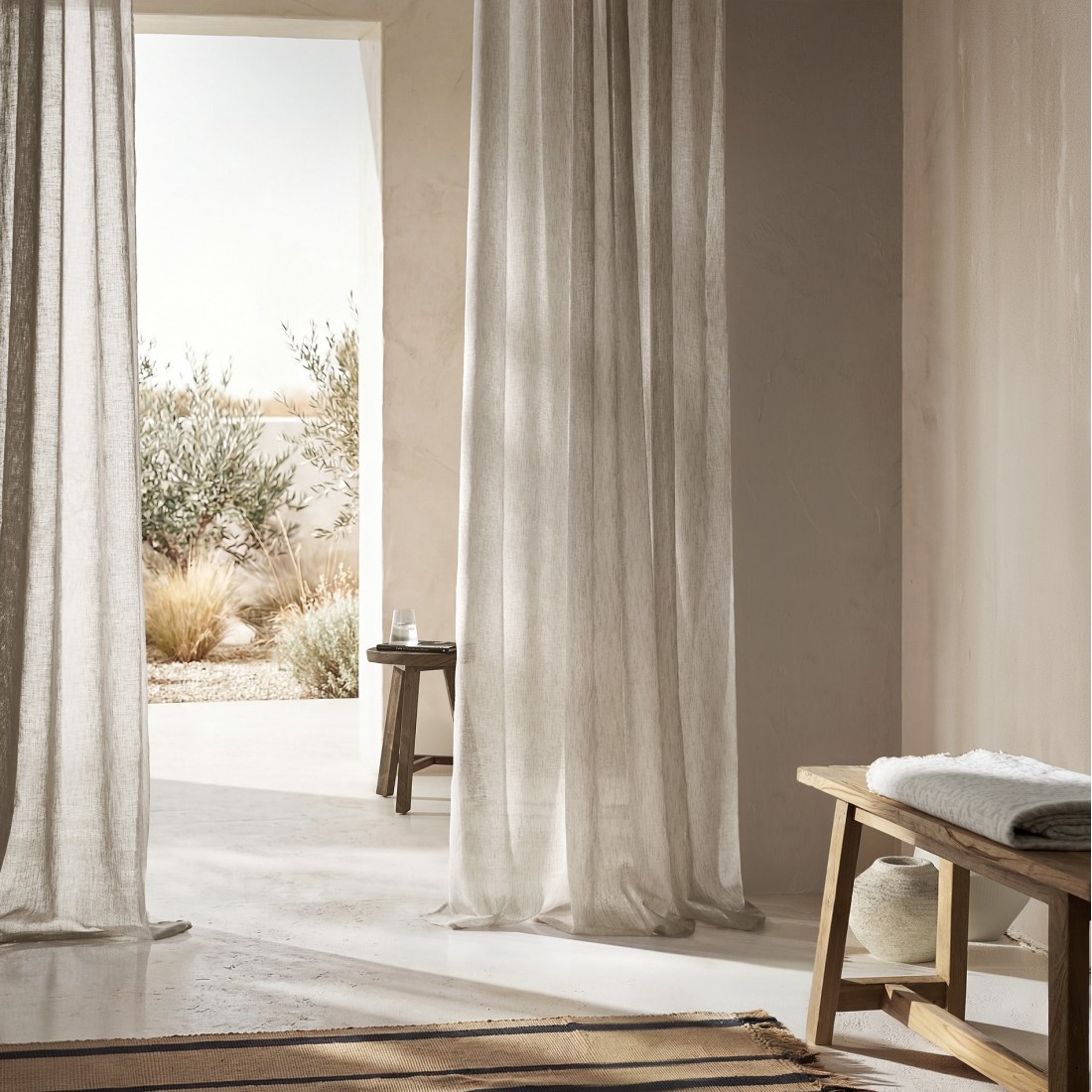 Φωτογραφία προϊόντος: Κουρτίνα με σιρίτι Gofis Home Combe Cloud Grey 20-04-502-2/01 140x295