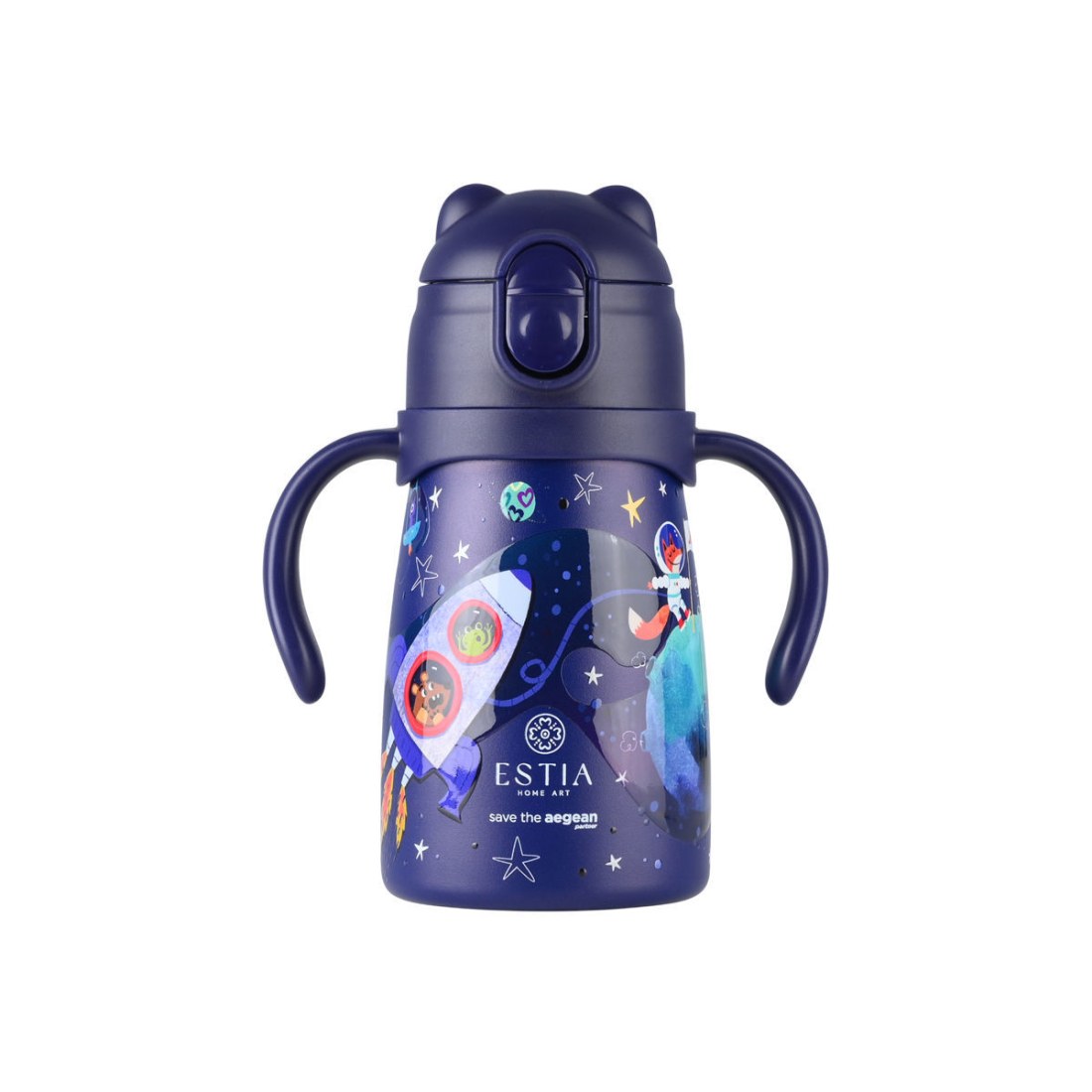 Φωτογραφία προϊόντος: Estia Θερμός Παιδικό Bubble Bottle Save The Aegean 300Ml Solar Jump