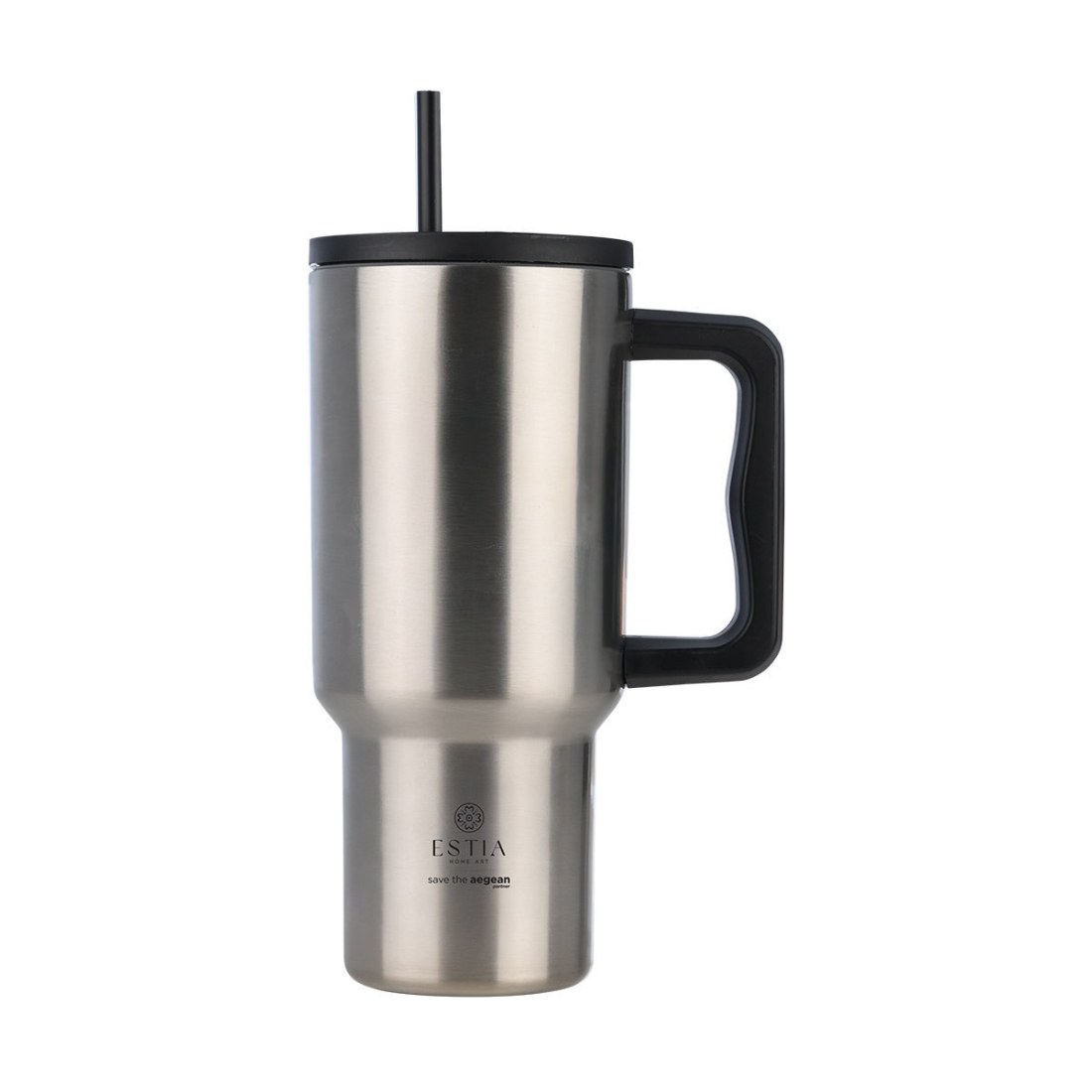 Φωτογραφία προϊόντος: Estia Θερμός Straw Tumbler Xl Save The Aegean 900Ml Steel Flow