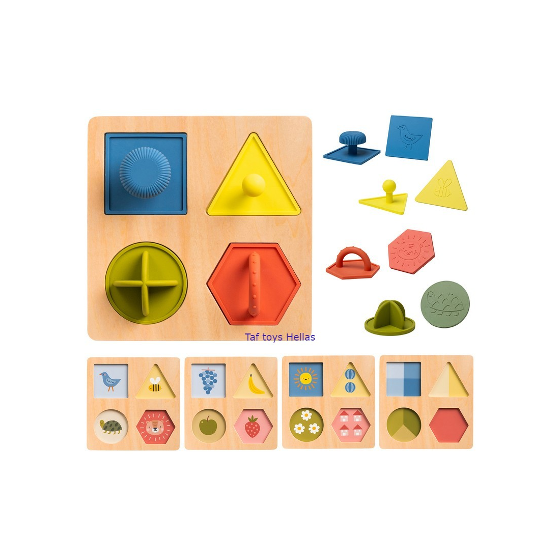 Φωτογραφία προϊόντος: Παζλ Montessori Taf Toys My First Shapes Παζλ Για Παιδιά 2 Ετών T-13375