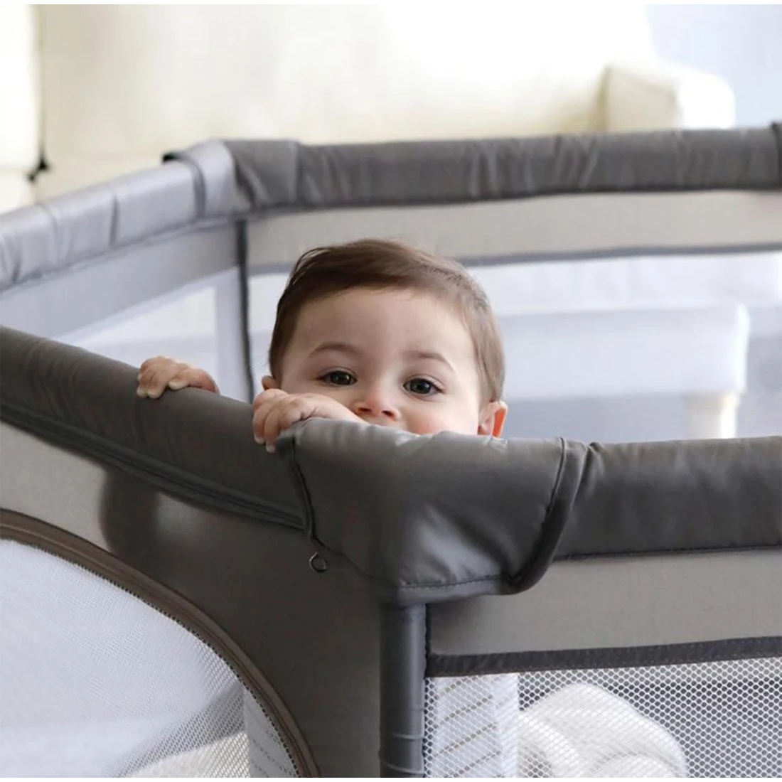 Φωτογραφία προϊόντος: Πάρκο DreamBaby Υφασμάτινο Εξάγωνο Taupe BR79496