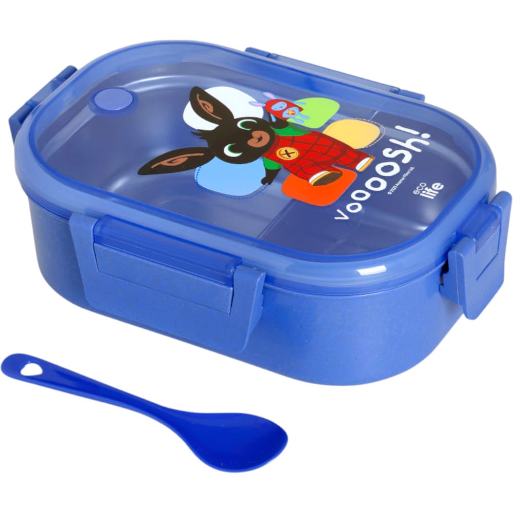 Φωτογραφία προϊόντος: Blue Food Container «Bing- Voooosh» 900ML (Ecolife) — Μπλε Δοχείο Φαγητού