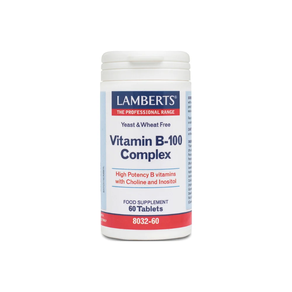 Φωτογραφία προϊόντος: Lamberts Vitamin B-100 Complex (Συμπλέγμα Βιταμινών Β), 60 δισκία