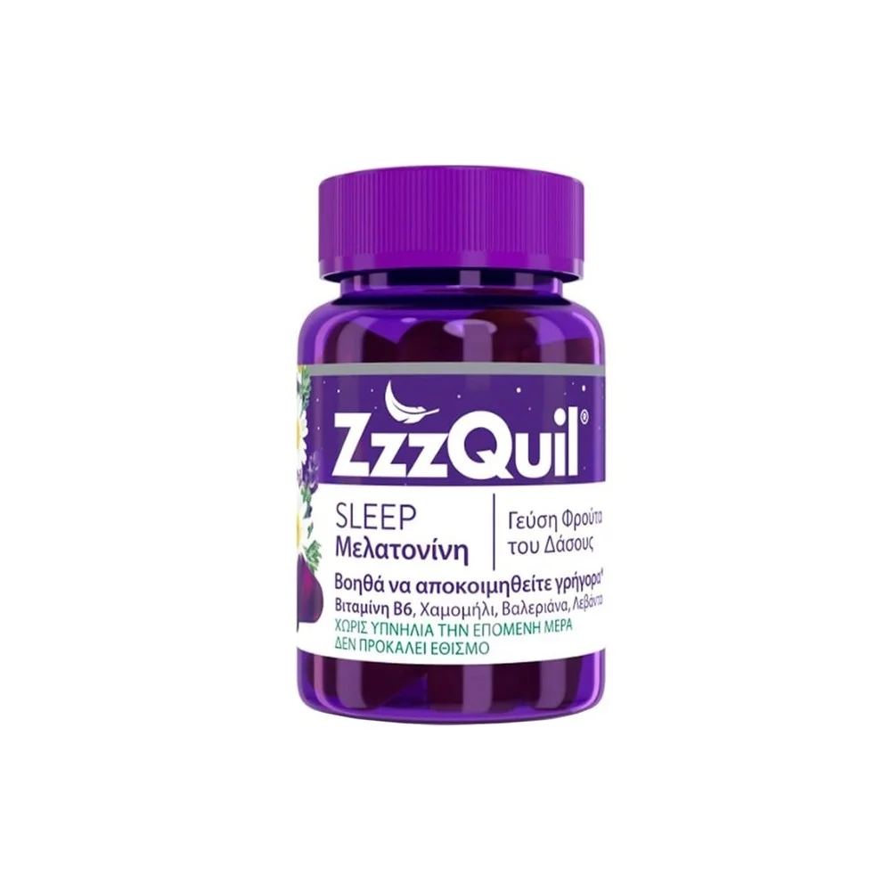 Φωτογραφία προϊόντος: ZzzQuil Natura Συμπλήρωμα Διατροφής με Μελατονίνη Forest Fruits 60 ζελεδάκια