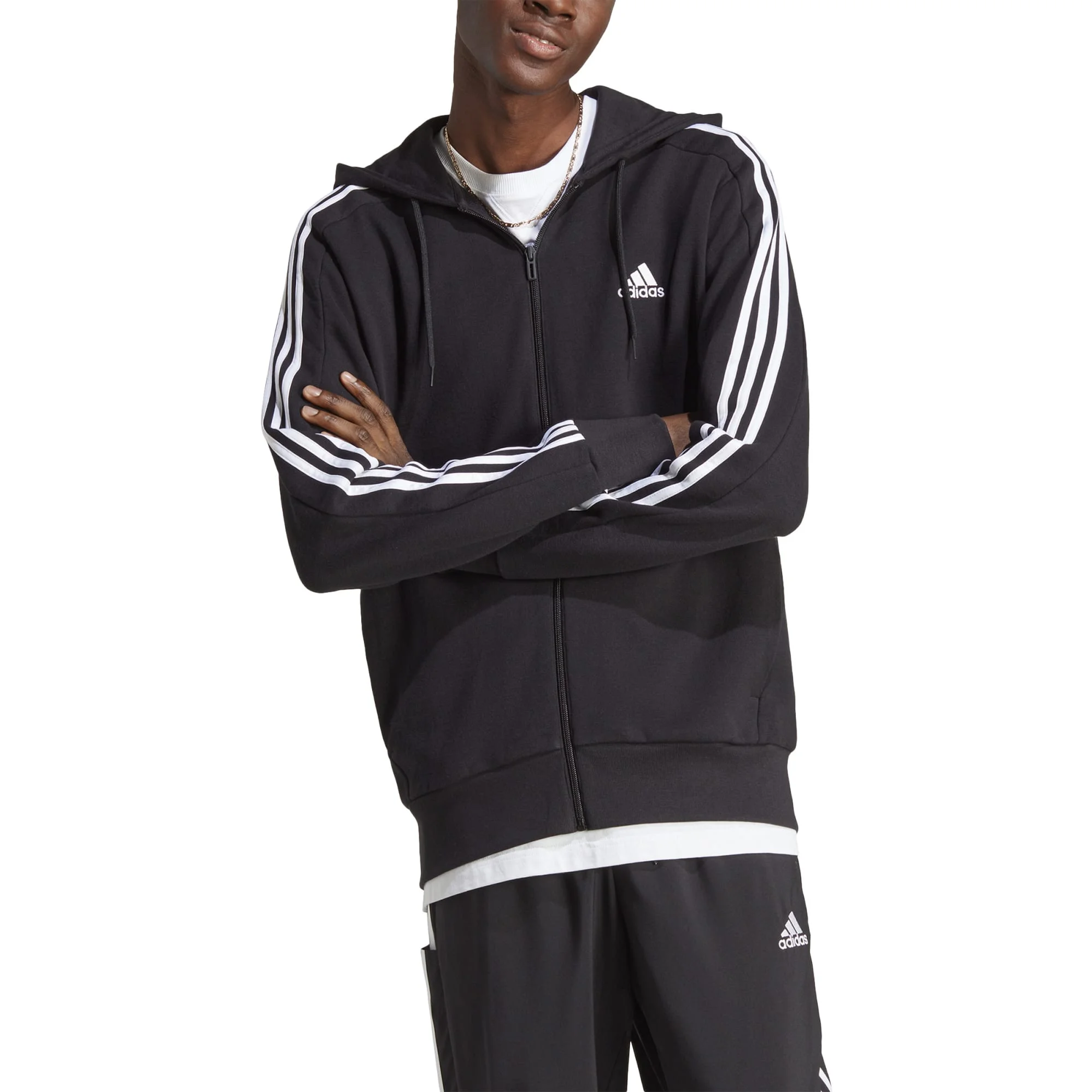 Φωτογραφία προϊόντος: IC0433 - ADIDAS M 3S FT FZ HD BLACK / WHITE Color