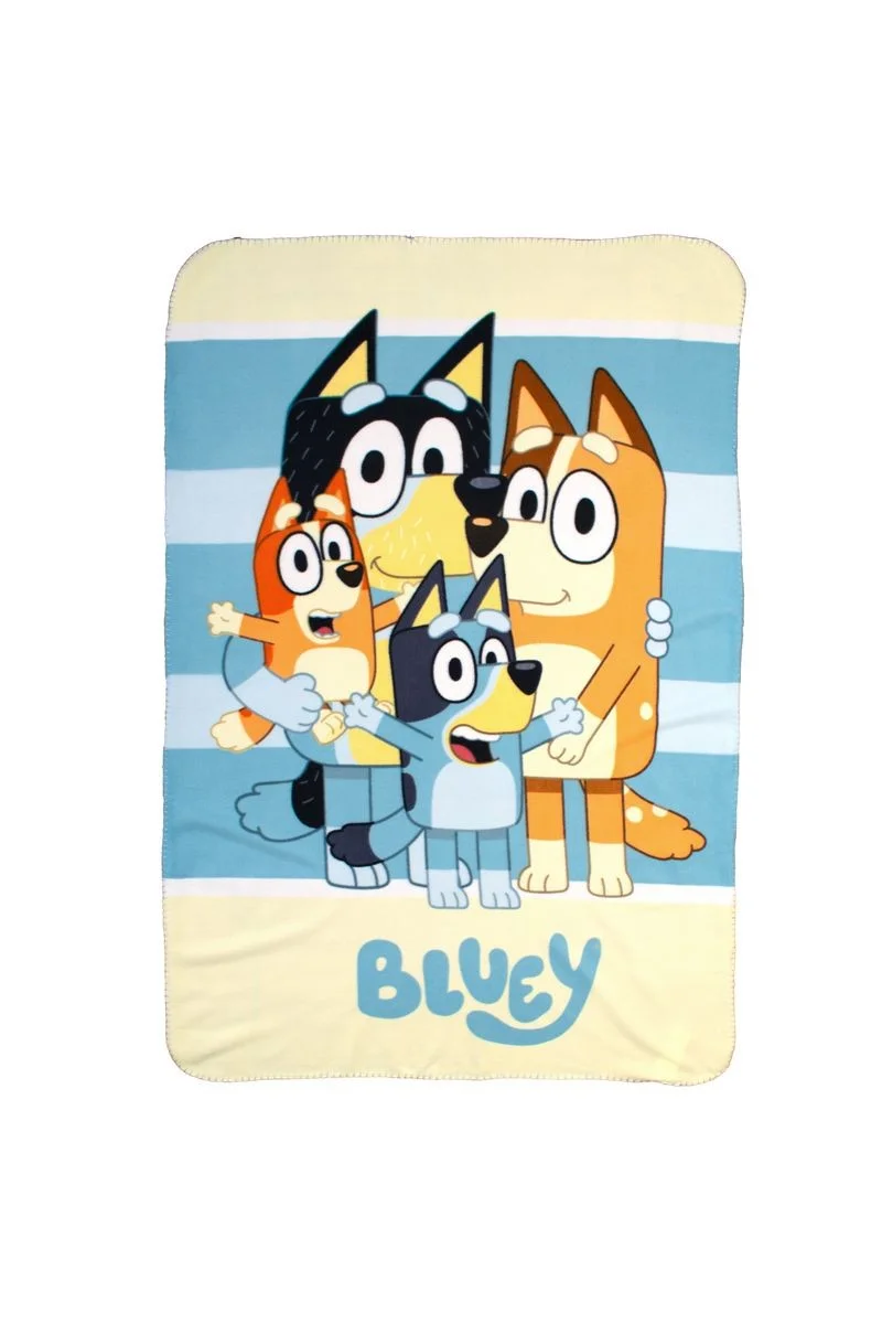 Φωτογραφία προϊόντος: Dimcol Κουβέρτα Fleece BBC Studios Bluey 55 100X140 Blue 100% Polyester - -