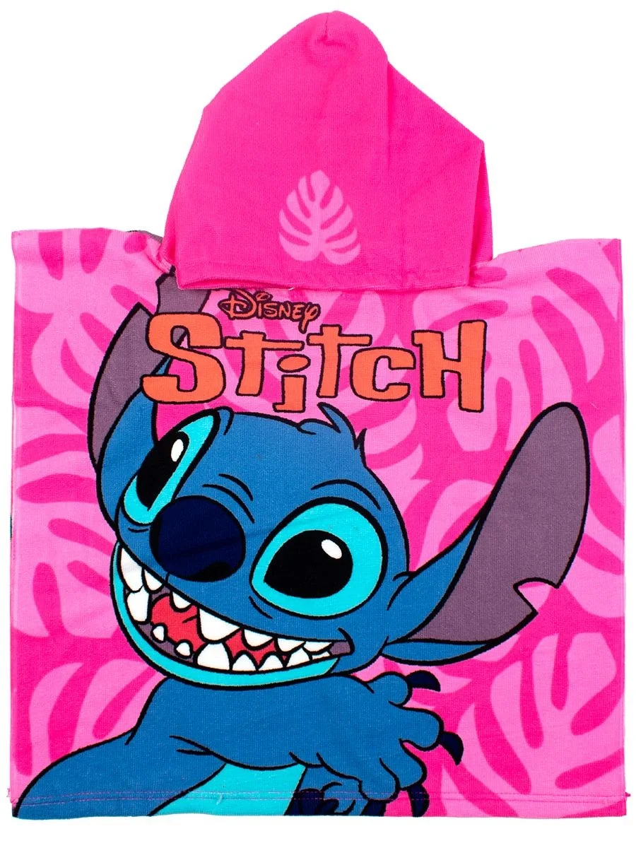 Φωτογραφία προϊόντος: Πόντσο Θαλάσσης Quick Dry Disney Home Lilo & Stitch 556 50X100 Pink 100% Microfiber