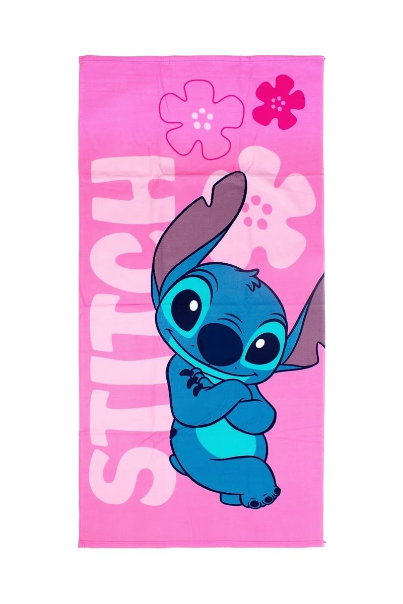 Φωτογραφία προϊόντος: Πετσέτα Θαλάσσης Quick Dry Disney Home Lilo & Stitch 548 70X140 Pale Pink 100% Microfiber