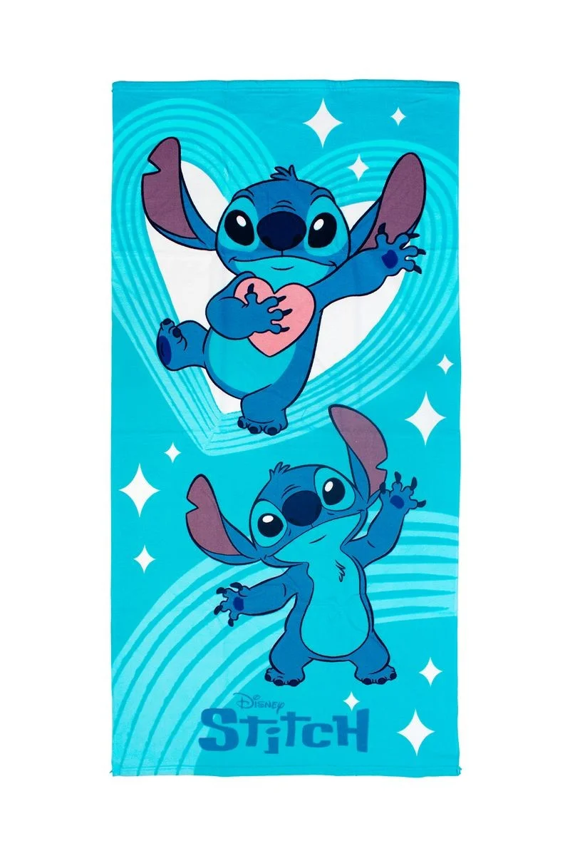 Φωτογραφία προϊόντος: Πετσέτα Θαλάσσης Quick Dry Disney Home Lilo & Stitch 545 70X140 Sky Blue 100% Microfiber