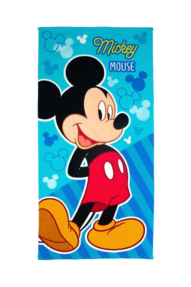 Φωτογραφία προϊόντος: Πετσέτα Θαλάσσης Quick Dry Disney Home Mickey 376 70X140 Sky Blue 100% Microfiber