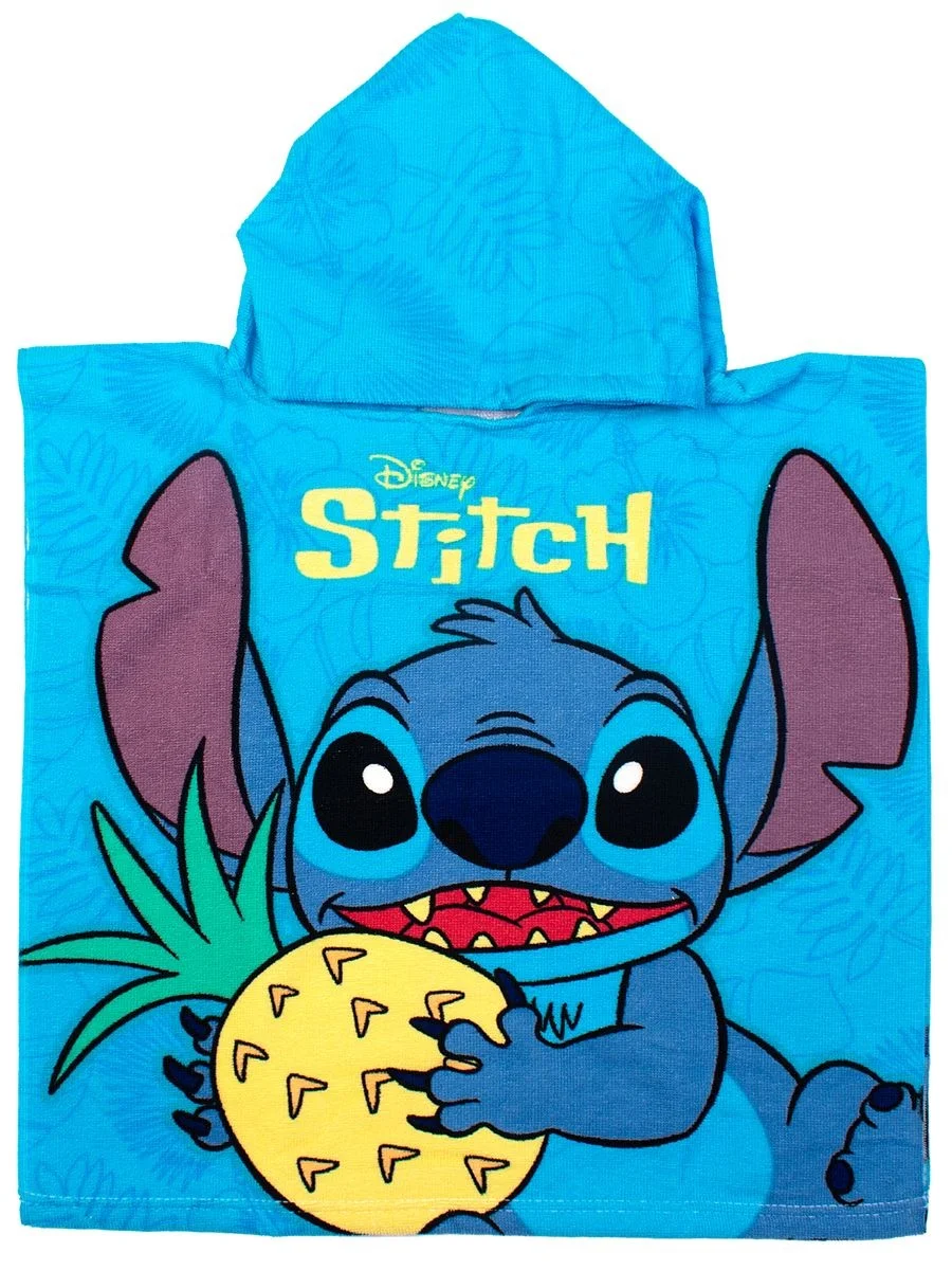 Φωτογραφία προϊόντος: Πόντσο Θαλάσσης Quick Dry Disney Home Lilo & Stitch 539 50X100 Sky Blue 100% Microfiber