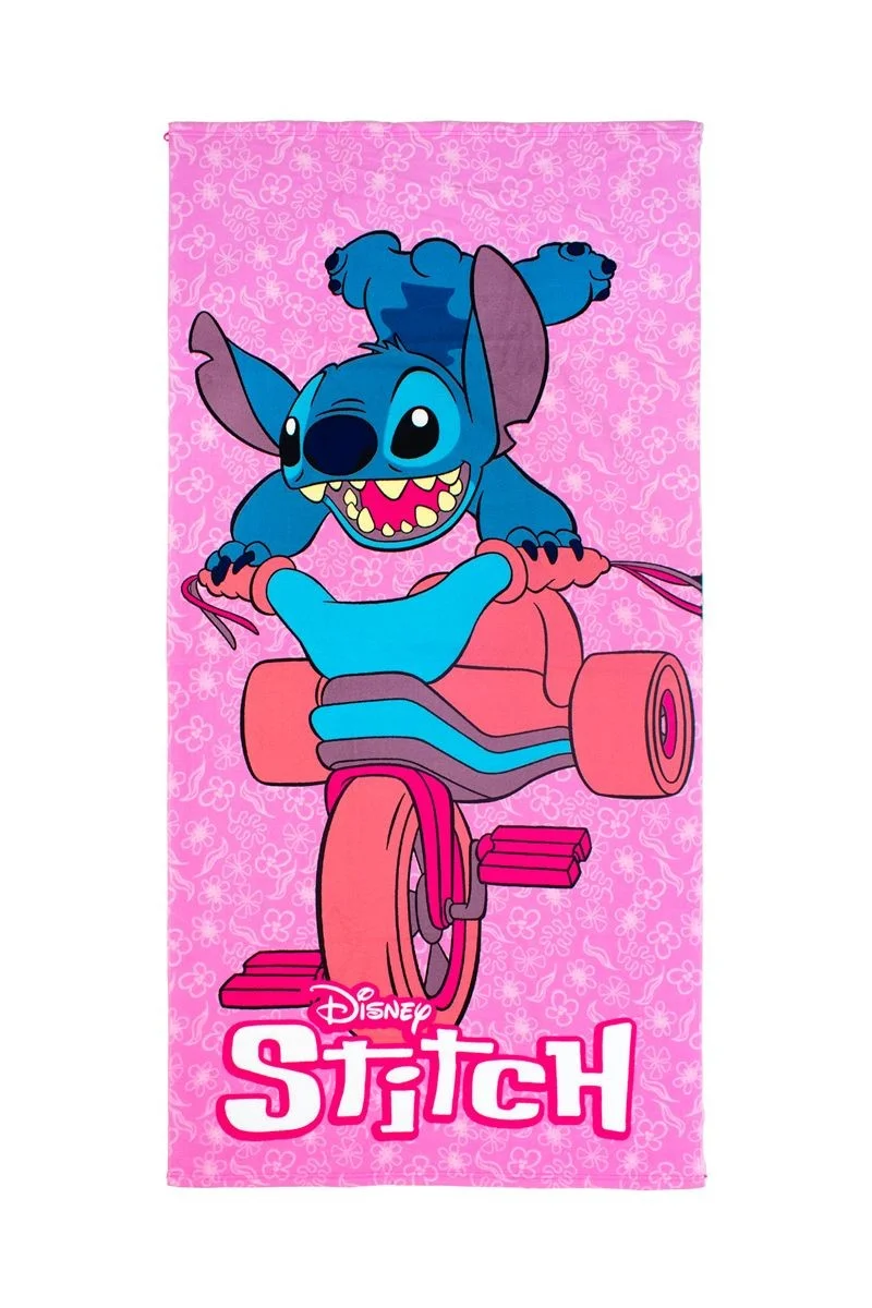 Φωτογραφία προϊόντος: Πετσέτα Θαλάσσης Quick Dry Disney Home Lilo & Stitch 557 70X140 Pink 100% Microfiber