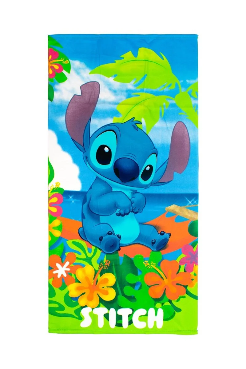 Φωτογραφία προϊόντος: Πετσέτα Θαλάσσης Quick Dry Disney Home Lilo & Stitch 086 70X140 Blue-Green 100% Microfiber