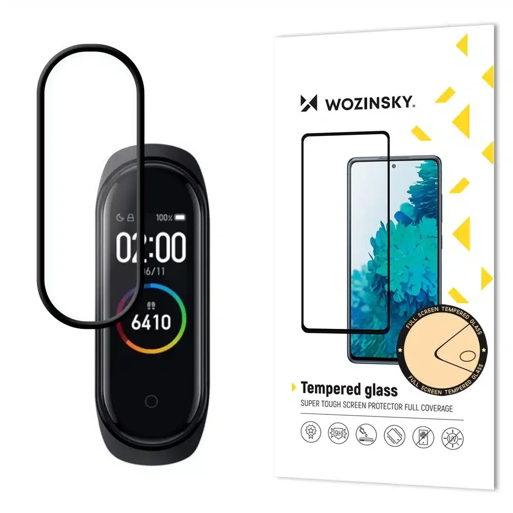 Φωτογραφία προϊόντος: Wozinsky Full Glue Screen Protector Film για Xiaomi Mi Band 6 / Mi Band 5 (Μαύρο) με θήκη συμβατή