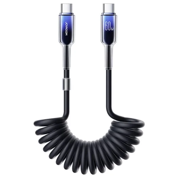 Φωτογραφία προϊόντος: Καλώδιο USB-C σε USB-C Joyroom S-A43 Crystal, 60W, 3A, 1,5m, Μαύρο