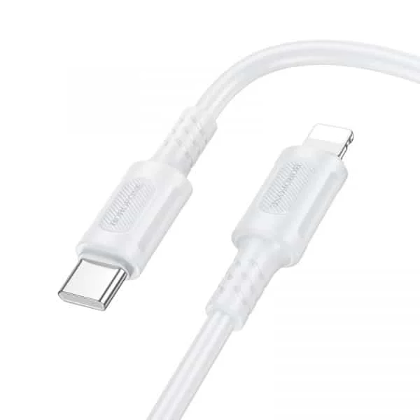 Φωτογραφία προϊόντος: Καλώδιο USB-C σε Lightning Borofone BX111 Feliz, 27W, 2.4A, 1m, Λευκό