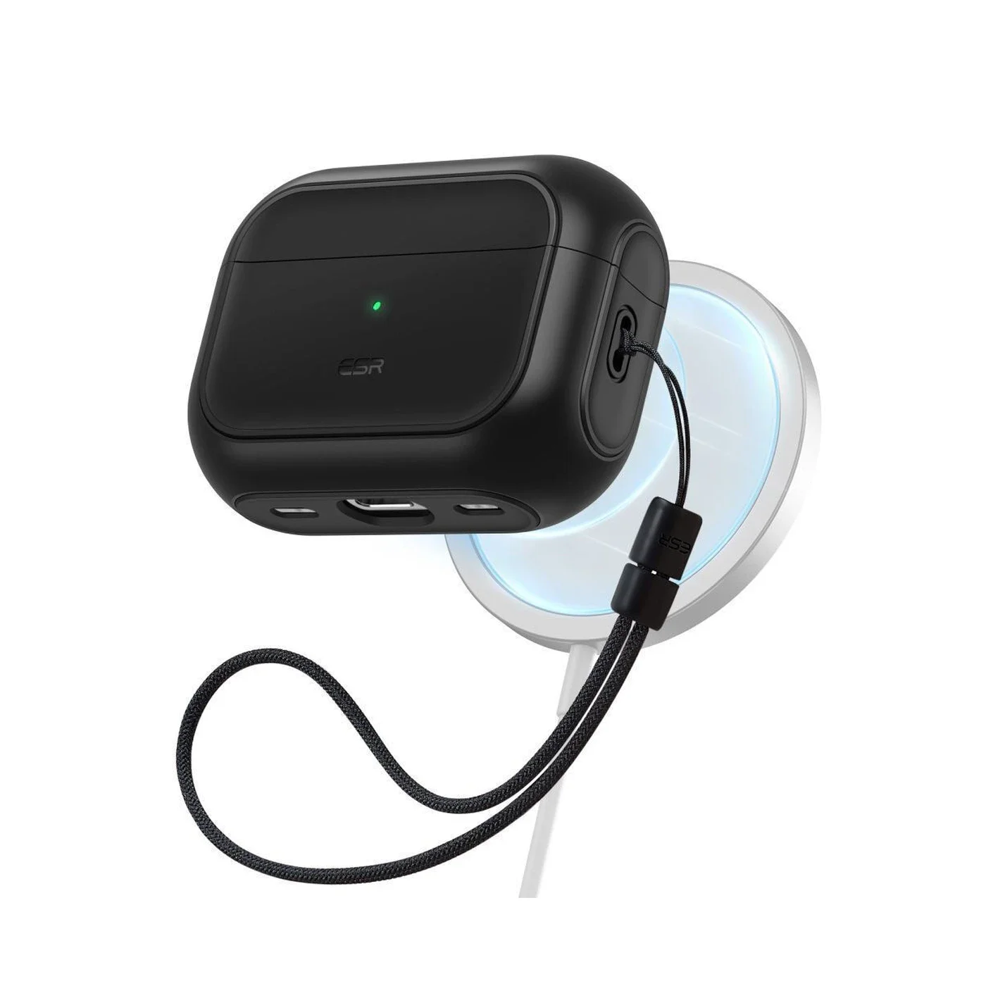 Φωτογραφία προϊόντος: ESR Orbit Halolock Magsafe Θήκη για Apple Airpods Pro 1ης/2ης γενιάς - Μαύρο