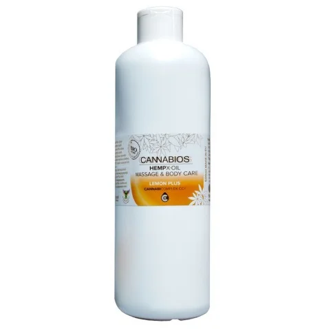 Φωτογραφία προϊόντος: Cannabios HempX-Oil Massage & Body Care Lemon Plus 500ml