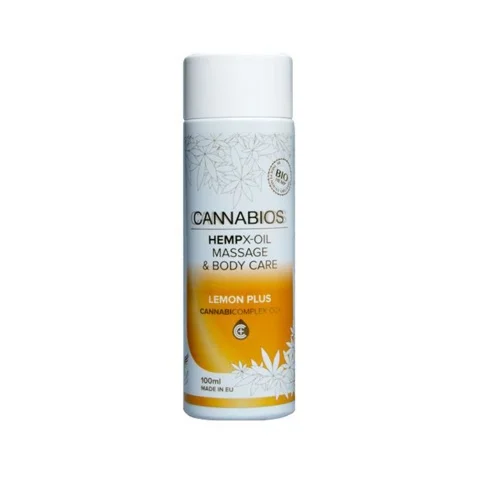 Φωτογραφία προϊόντος: Cannabios HempX-Oil Massage & Body Care Lemon Plus 100ml