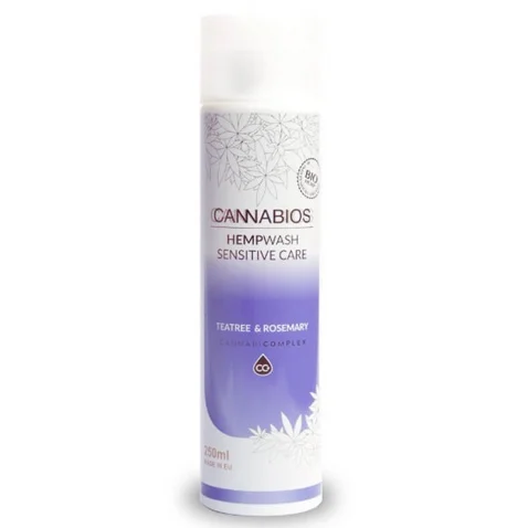 Φωτογραφία προϊόντος: Cannabios HempWash Sensitive Care CBD Σαμπουάν, Αφρόλουτρο & Ευαίσθητη Περιοχή 2 σε 1 Teatree 250ml