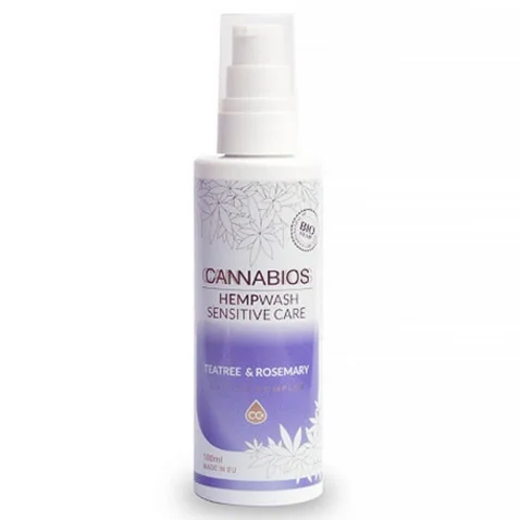 Φωτογραφία προϊόντος: Cannabios HempWash Sensitive Care CBD Σαμπουάν, Αφρόλουτρο & Ευαίσθητη Περιοχή 2 σε 1 Teatree 100ml