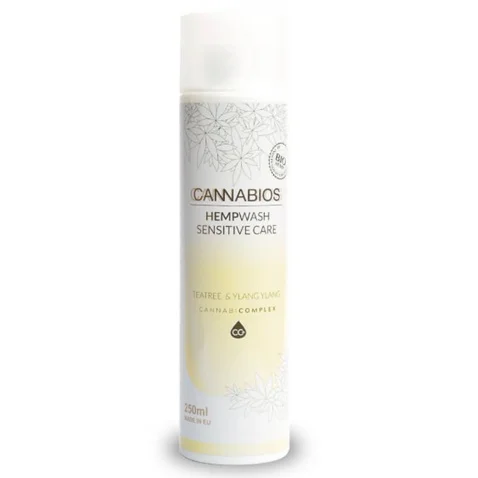 Φωτογραφία προϊόντος: Cannabios HempWash Sensitive Care CBD Σαμπουάν, Αφρόλουτρο & Ευαίσθητη Περιοχή 2 σε 1 Teatree + YlangYlang 250ml