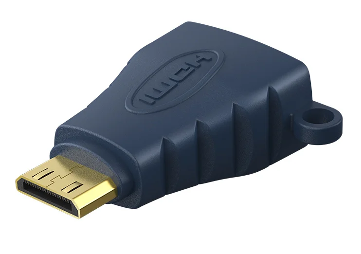 Φωτογραφία προϊόντος: CABLETIME Mini HDMI C σε HDMI αντάπτορας AV599 με ring, 4K, μπλε