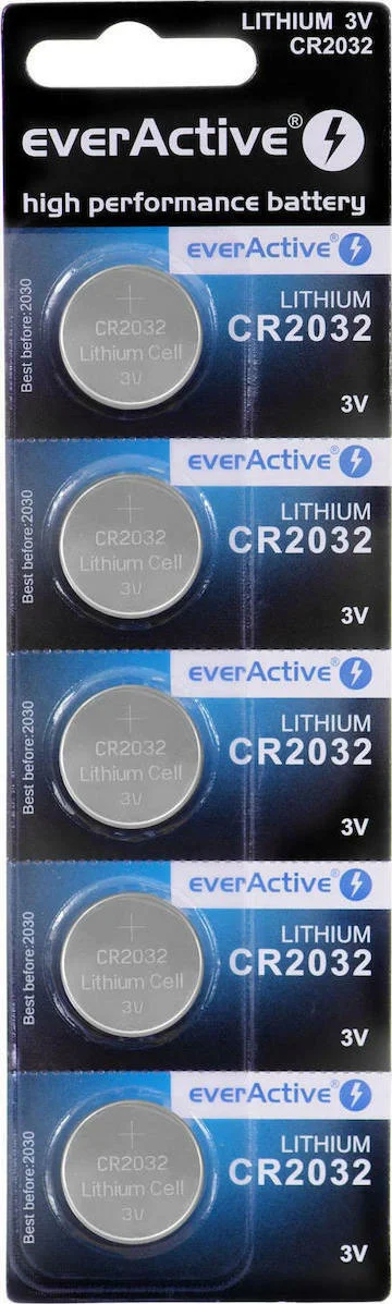 Φωτογραφία προϊόντος: EverActive Μπαταρία λιθίου CR2032, 3V, 5τμχ