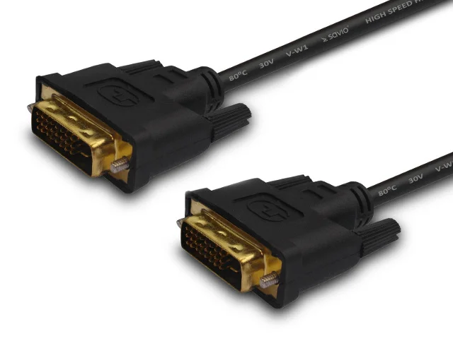 Φωτογραφία προϊόντος: Savio Καλώδιο 3m DVI-D 24+1 (M) – DVI-D 24+1 (M) CL-53