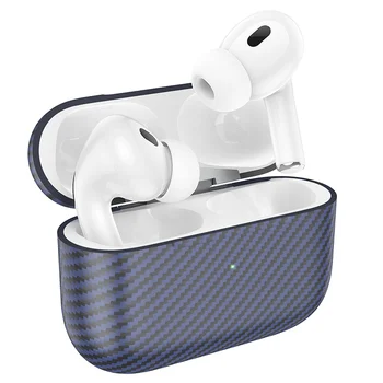 Φωτογραφία προϊόντος: Borofone TWS Bluetooth Ακουστικά BW35 Plus Carbon Fiber (Μπλε)