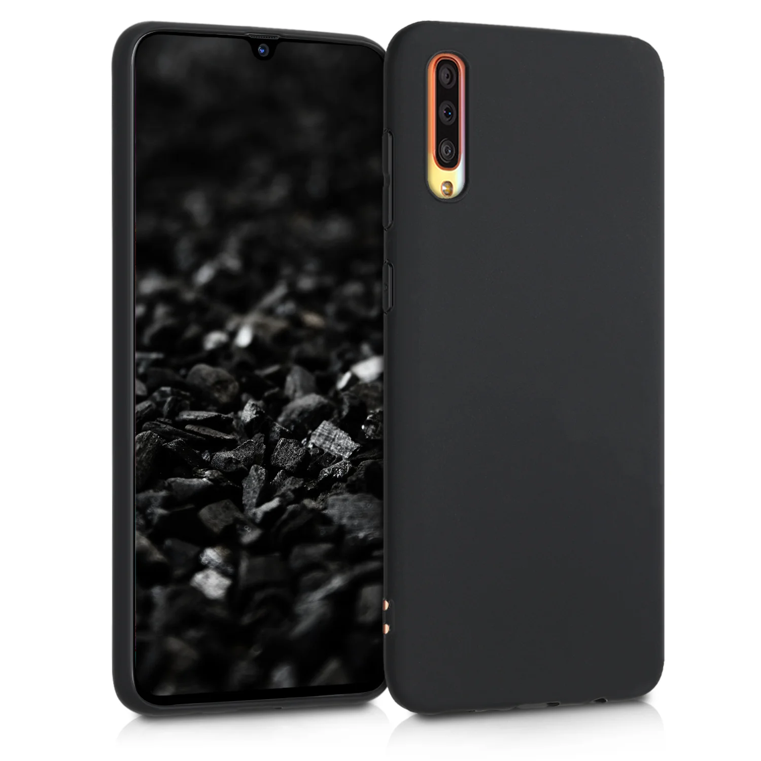 Φωτογραφία προϊόντος: Oem Back cover soft matte tpu Case για Samsung Galaxy A70 A705 - Black