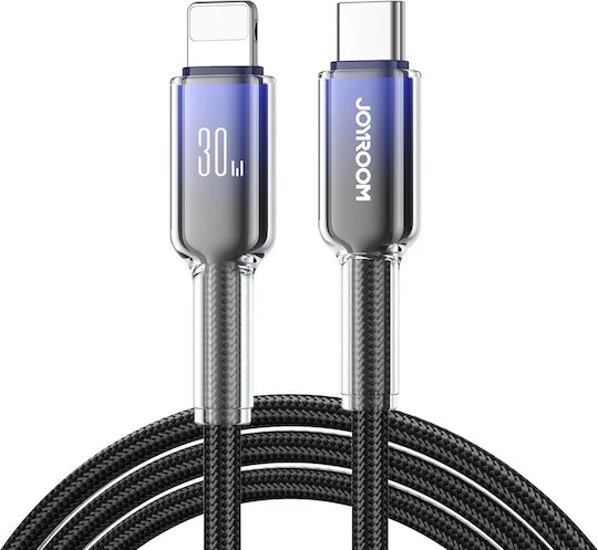 Φωτογραφία προϊόντος: Joyroom Series Braided USB-C to Lightning Cable 30W Μαύρο 1.2m