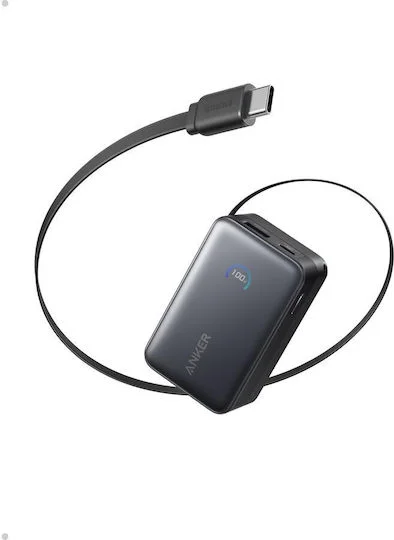 Φωτογραφία προϊόντος: Anker Nano Power Bank 10000mAh 45W με USB-A και USB-C Power Delivery, Μαύρο