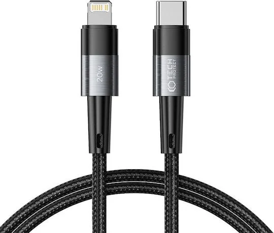 Φωτογραφία προϊόντος: Tech-Protect Ultraboost Braided USB-C to Lightning Cable 20W Γκρι 1m