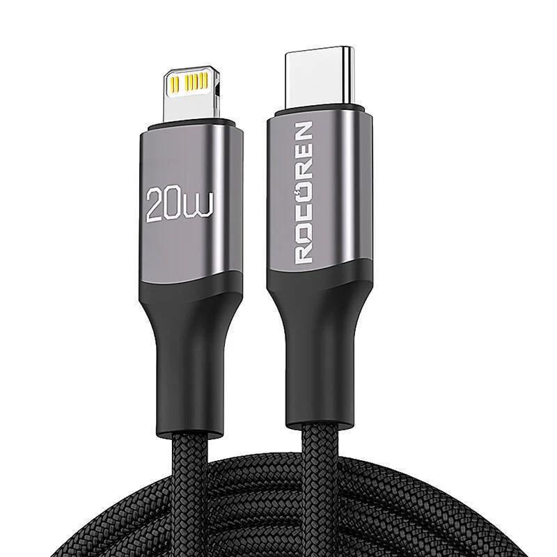 Φωτογραφία προϊόντος: Rocoren Καλώδιο USB-C σε Lightning Γκρι 1m (061796)