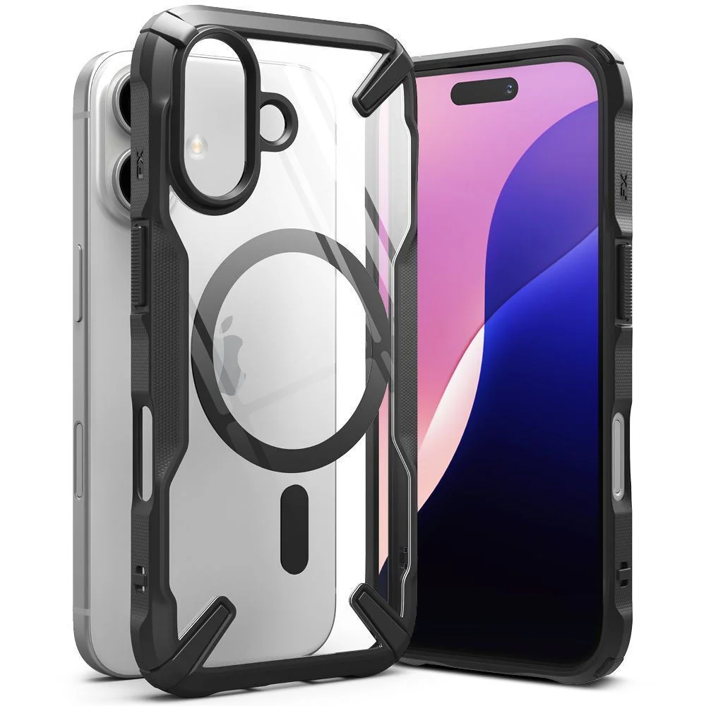 Φωτογραφία προϊόντος: Ringke Fusion X Magnetic Back Cover Μαύρο (iPhone 16)
