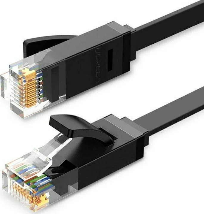 Φωτογραφία προϊόντος: Ugreen Flat U/UTP Cat.6 (Gigabit) Καλώδιο Δικτύου Ethernet 3m Μαύρο