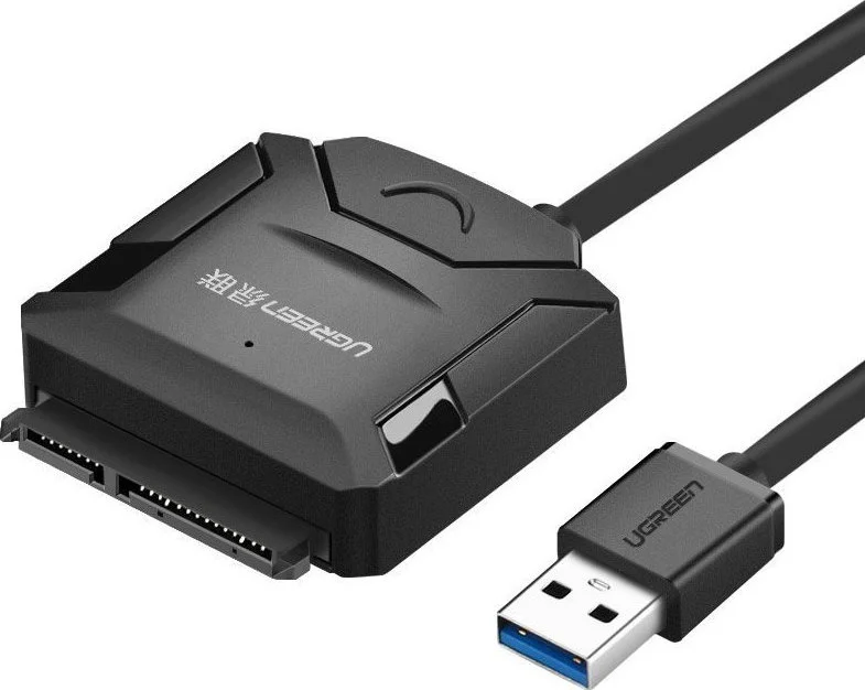Φωτογραφία προϊόντος: UGREEN 20611 Αντάπτορας SATA to USB 3.0 5Gbps για HDD/SSD, Μαύρο