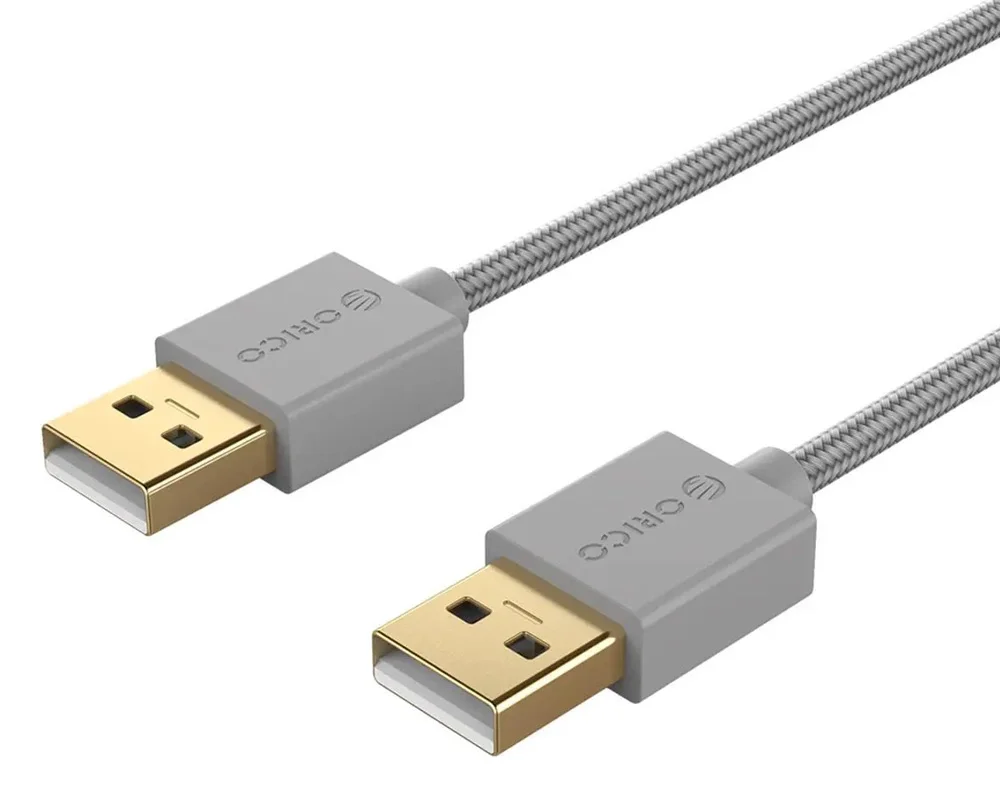 Φωτογραφία προϊόντος: Orico USB 2.0 Cable USB-A male - USB-A male Γκρι 1m U2-AA02-10-SV-BP