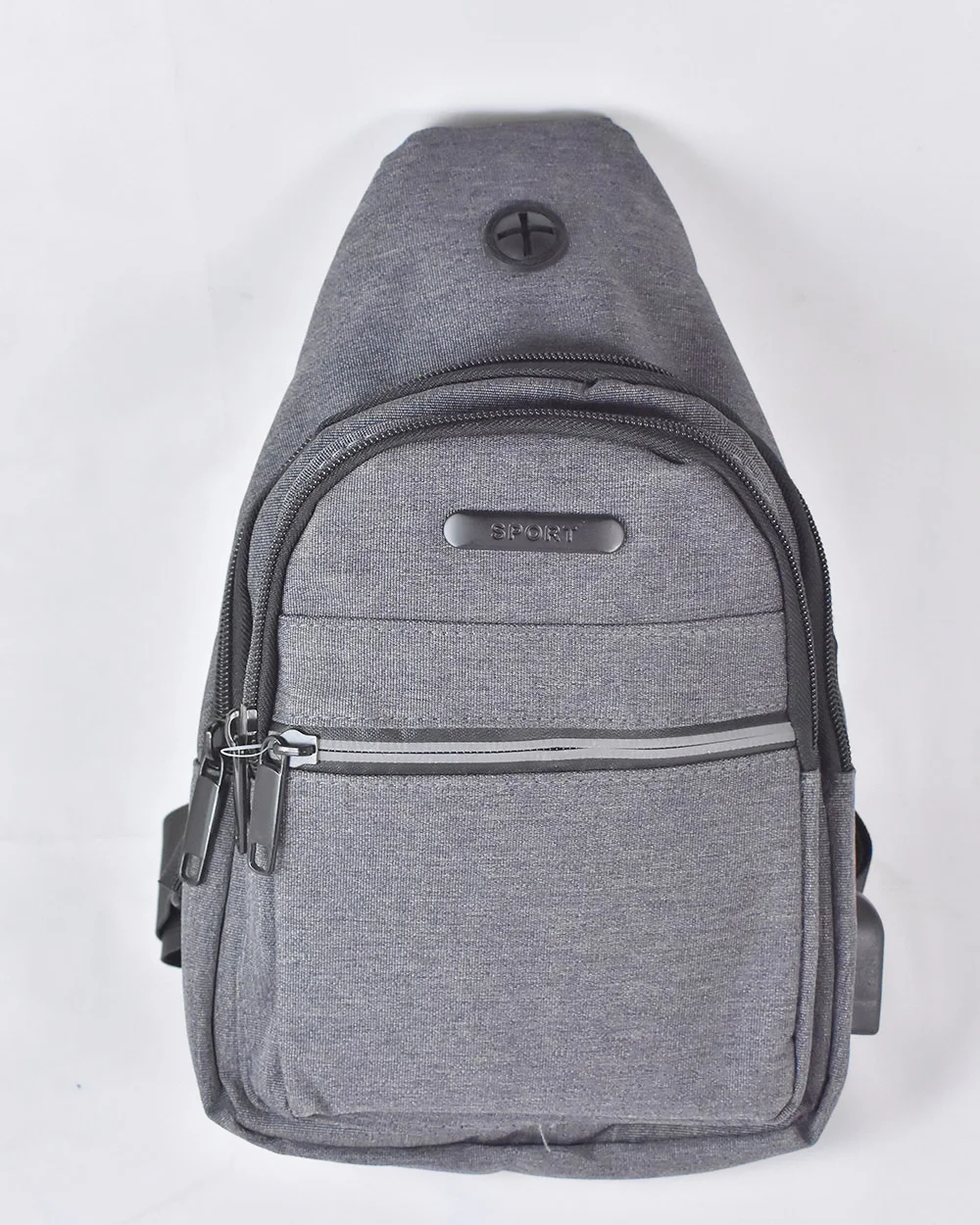 Φωτογραφία προϊόντος: Beltipo Ανδρικό Τσαντάκι Στήθους Μπανάνα από Ύφασμα Γκρι - OEM