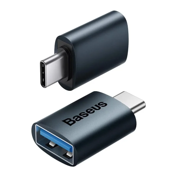 Φωτογραφία προϊόντος: Baseus Ingenuity USB-C σε USB-A adapter OTG (blue)
