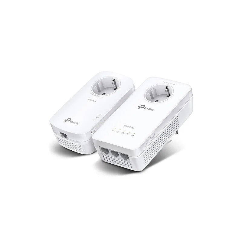 Φωτογραφία προϊόντος: TP-Link TL-WPA8631P Kit PLC Powerline AV1300 3xGigabit Ethernet Passthrough WiFi 5