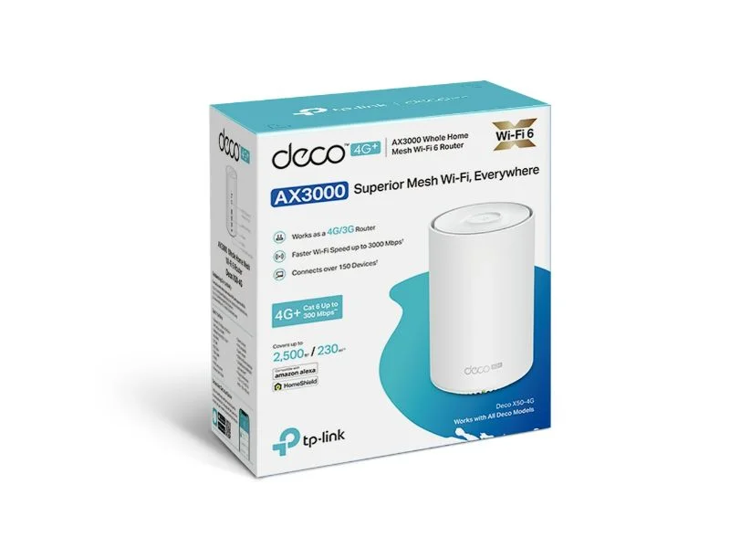 Φωτογραφία προϊόντος: Tp-Link AX3000 Whole Home Mesh WiFi 6 4G+ Gateway (Deco X50-4G)