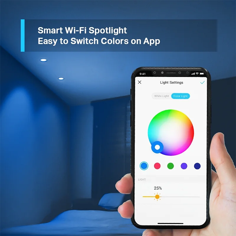 Φωτογραφία προϊόντος: TP-Link Wi-Fi Smart LED Spotlight 350Lm GU10 RGB Multicolor (TAPO L630)