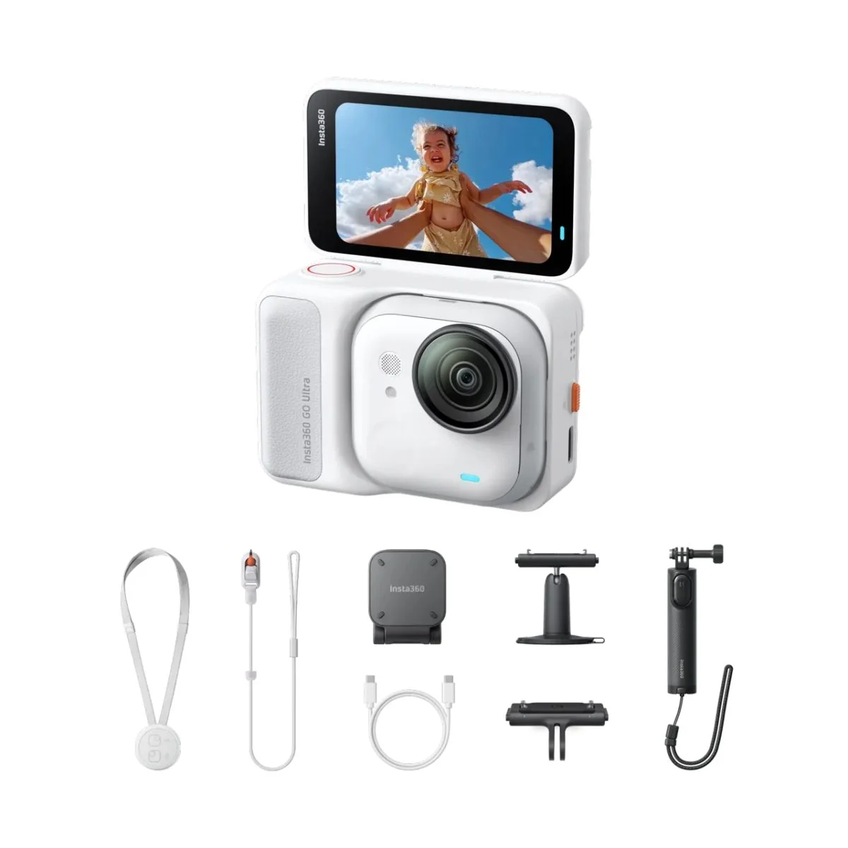 Φωτογραφία προϊόντος: Insta360 GO Ultra Creator Bundle Arctic White - Mini 2-in-1 Tripod,Quick Release Mount, Pivot Mount