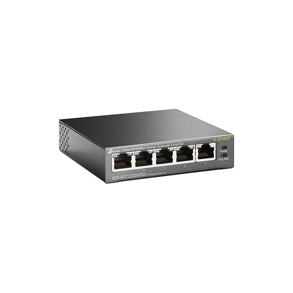Φωτογραφία προϊόντος: TP-LINK TL-SF1005P SWITCH 5 X10/100Mbps, 4 POE